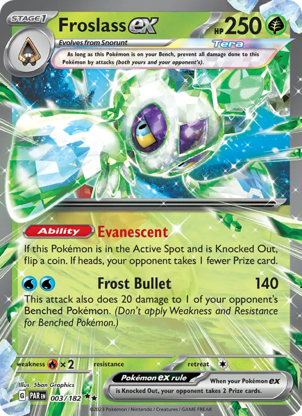 Froslass ex, Pokémon card