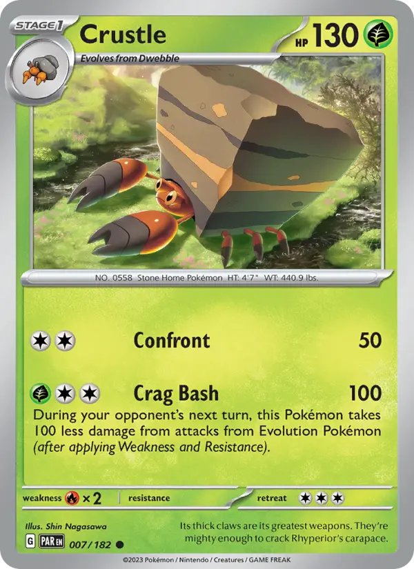 Crustle, Pokémon card