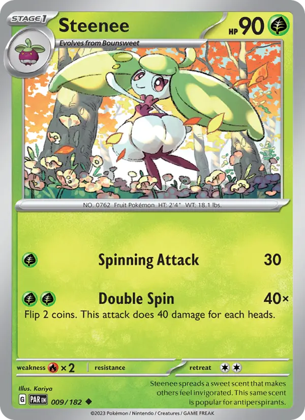 Steenee, Pokémon card