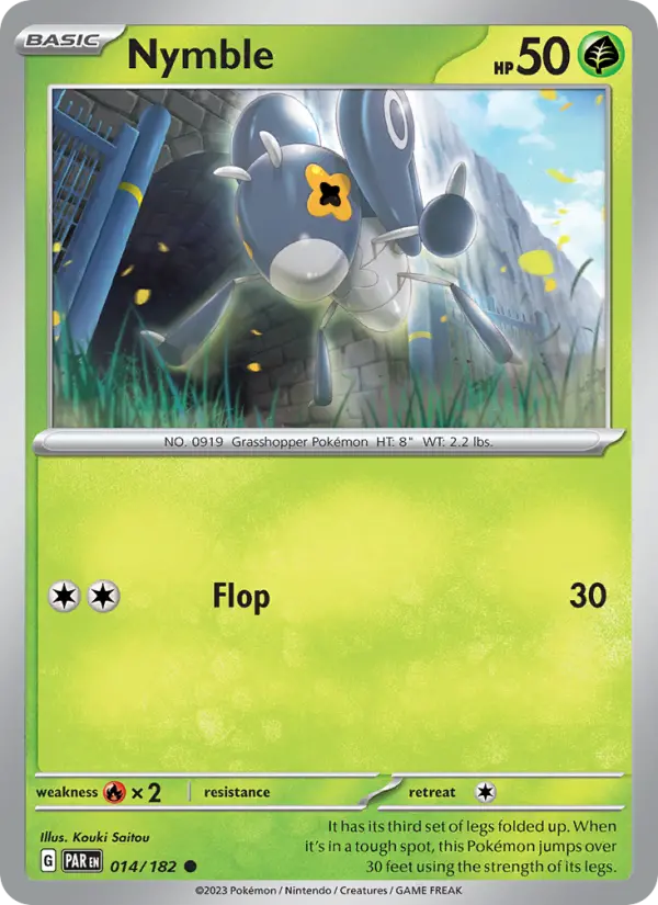 Nymble, Pokémon card