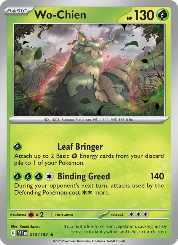 Wo-Chien, Pokémon card