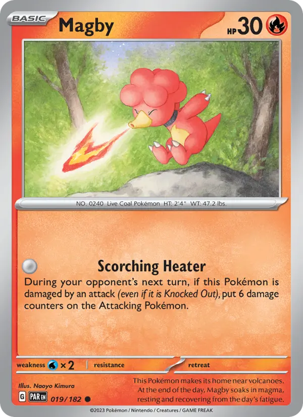 Magby, Pokémon card