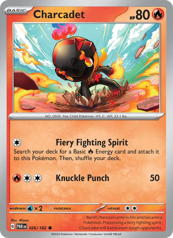 Charcadet, Pokémon card