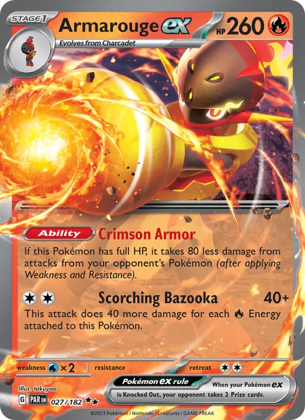 Armarouge ex, Pokémon card