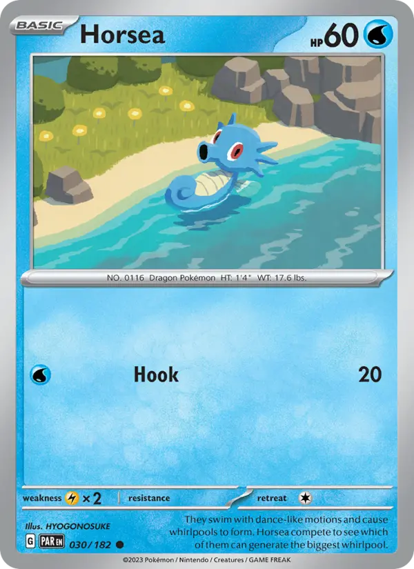 Horsea, Pokémon card