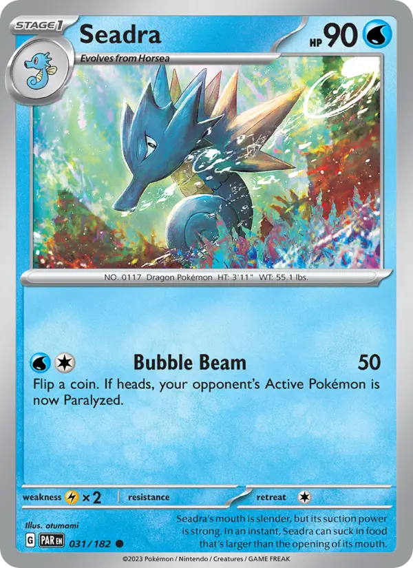 Seadra, Pokémon card
