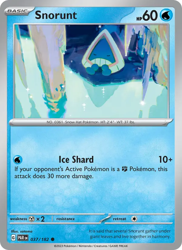 Snorunt, Pokémon card