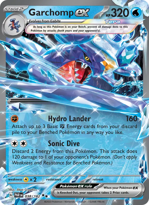 Garchomp ex, Pokémon card