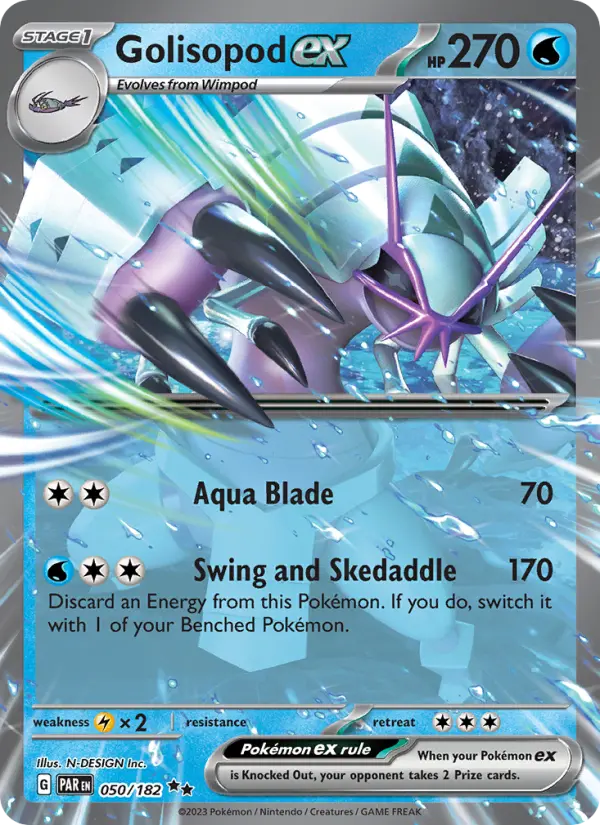 Golisopod ex, Pokémon card