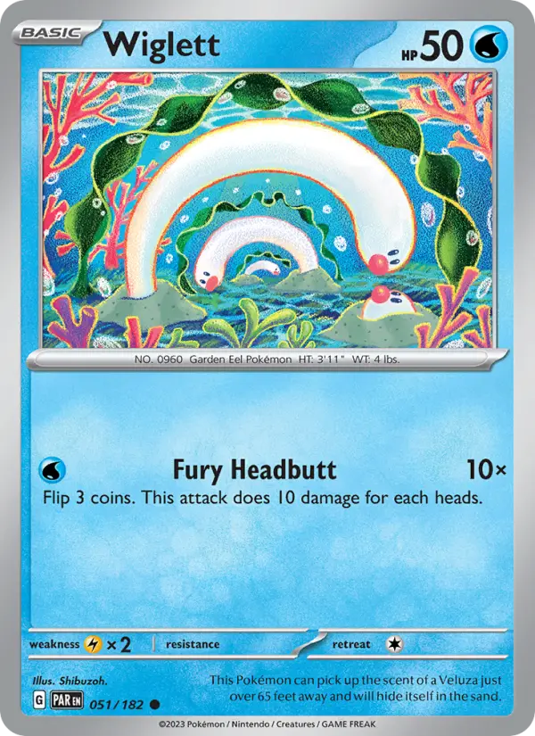 Wiglett, Pokémon card