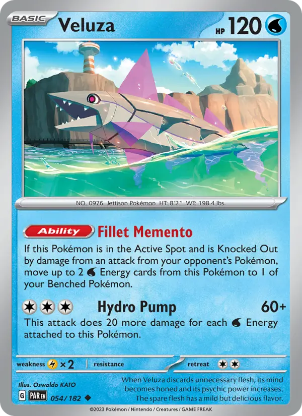 Veluza, Pokémon card