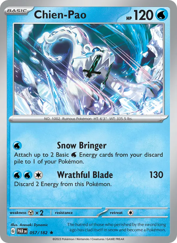 Chien-Pao, Pokémon card