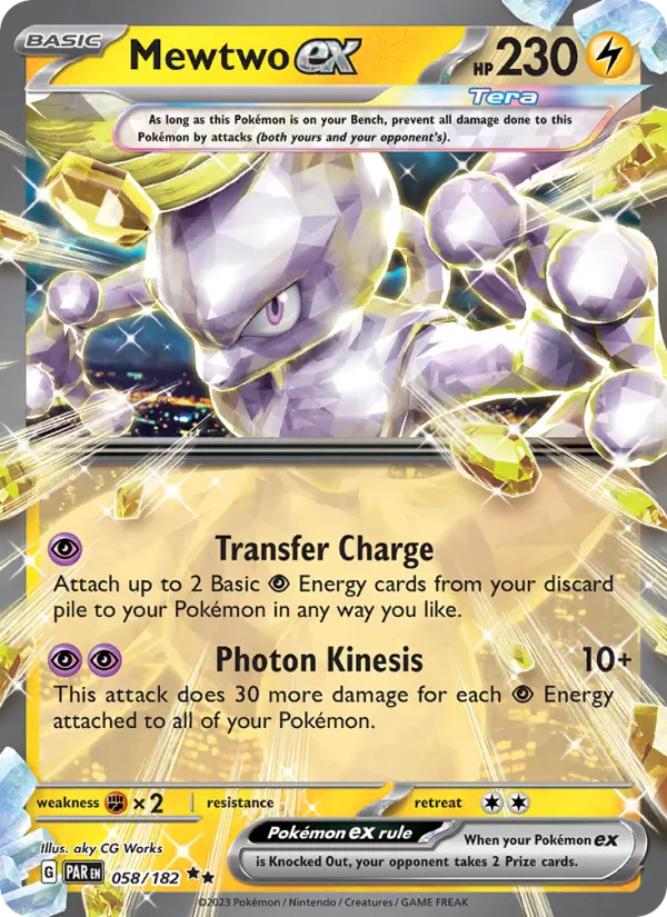Mewtwo ex, Pokémon card