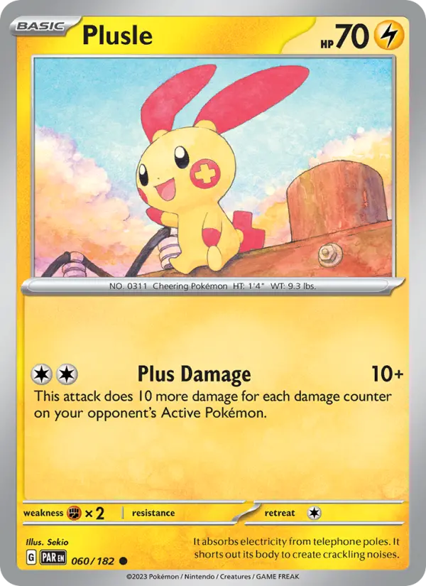 Plusle, Pokémon card