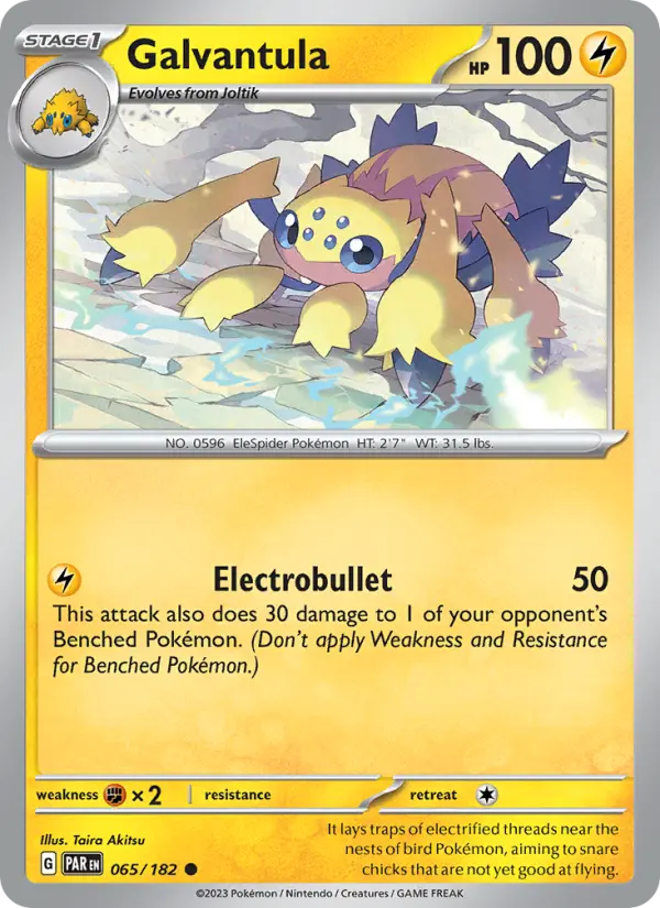 Galvantula, Pokémon card