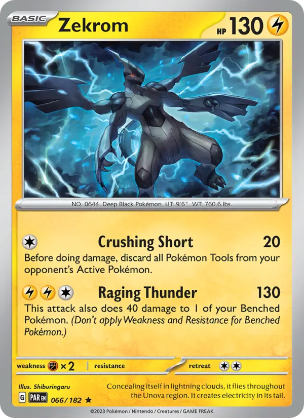 Zekrom, Pokémon card