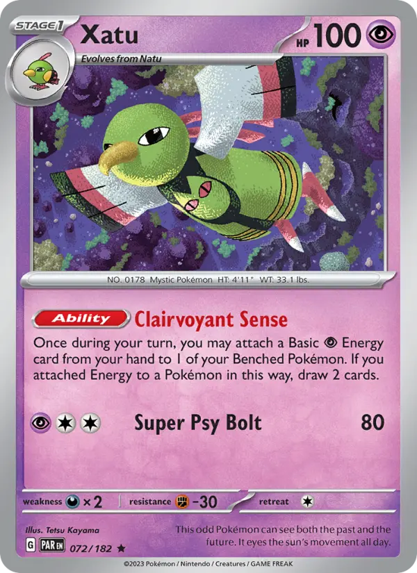 Xatu, Pokémon card