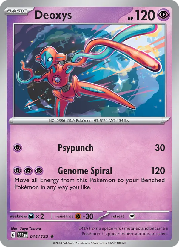 Deoxys, Pokémon card