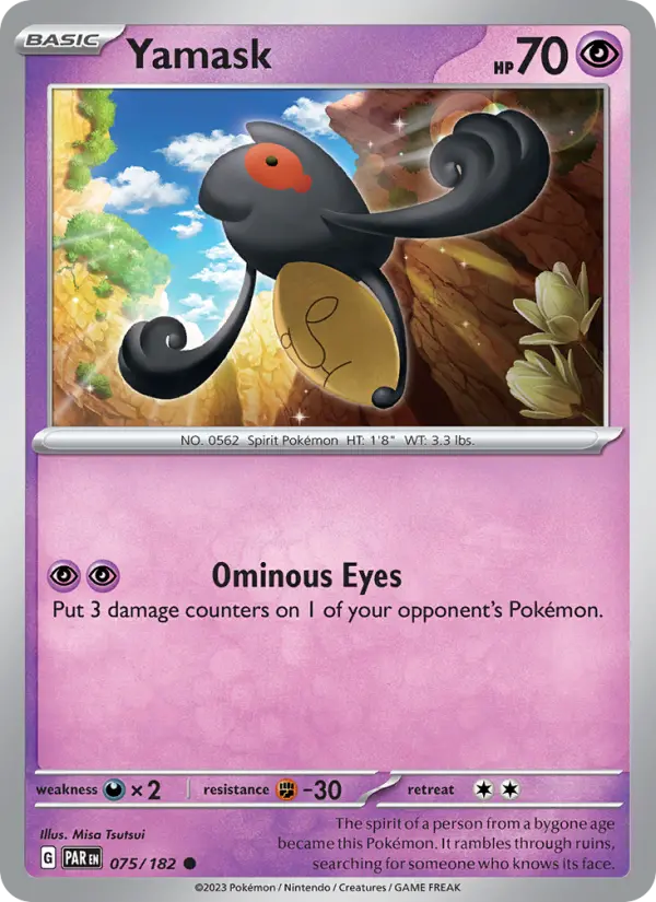 Yamask, Pokémon card