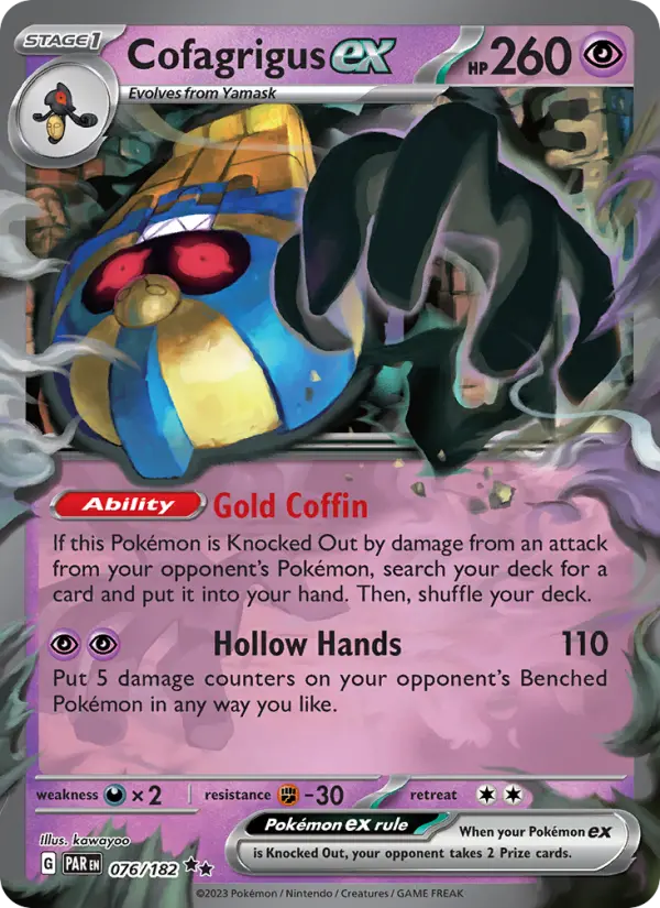 Cofagrigus ex, Pokémon card
