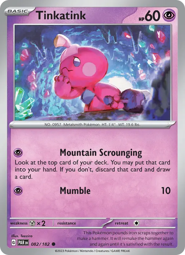Tinkatink, Pokémon card
