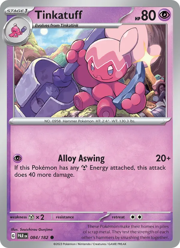 Tinkatuff, Pokémon card