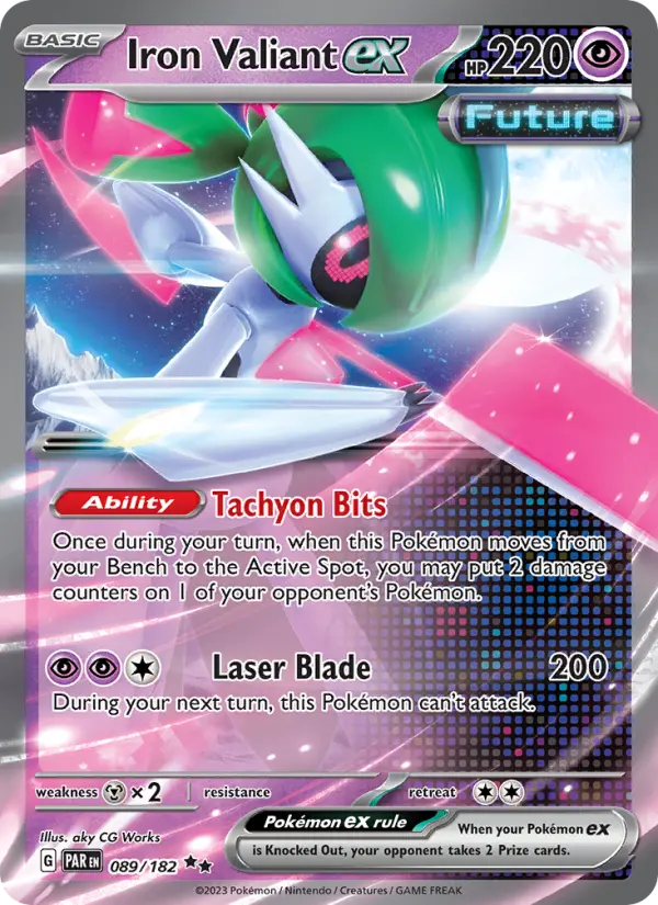 Iron Valiant ex, Pokémon card