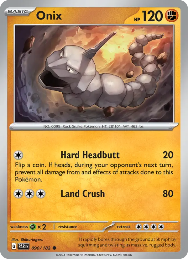 Onix, Pokémon card