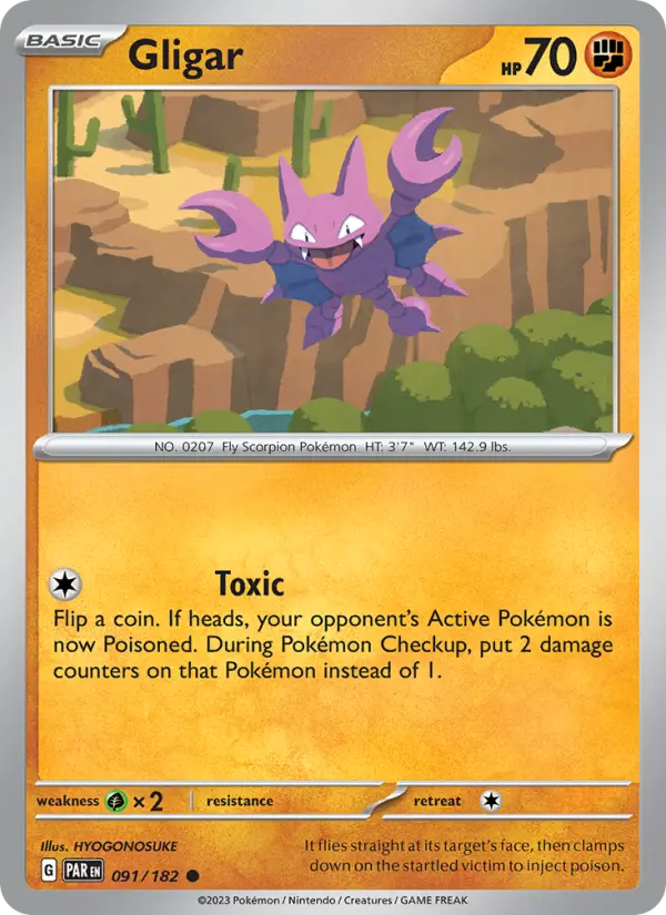 Gligar, Pokémon card
