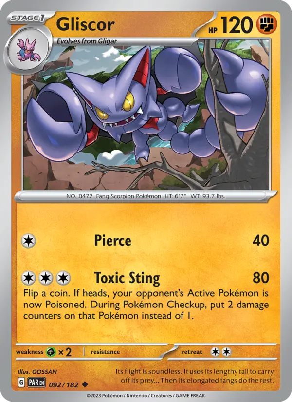 Gliscor, Pokémon card