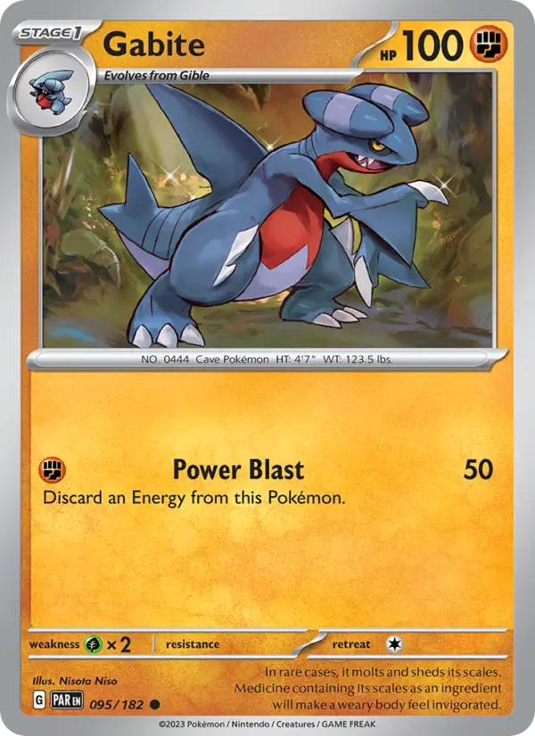 Gabite, Pokémon card
