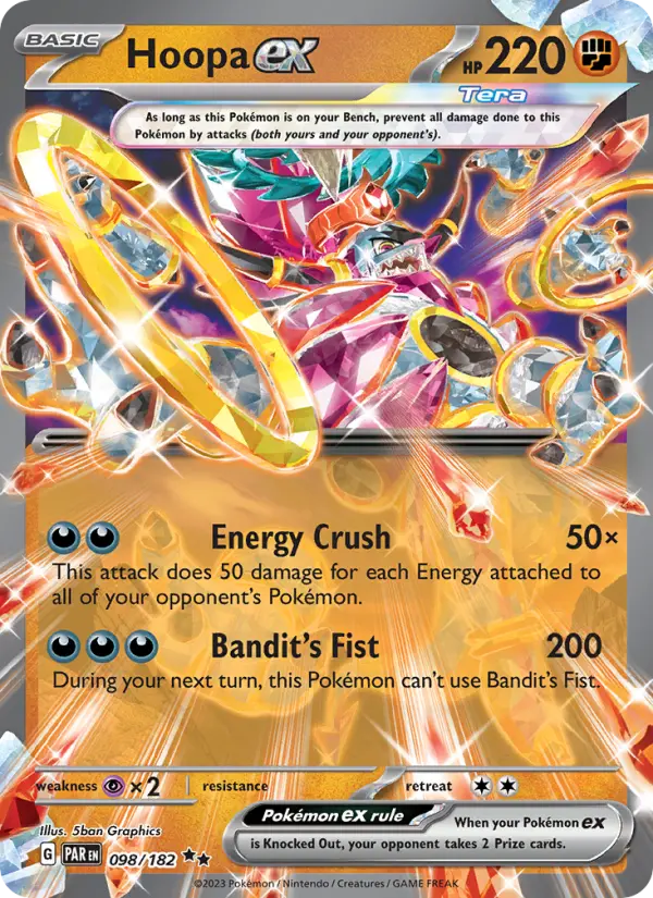 Hoopa ex, Pokémon card