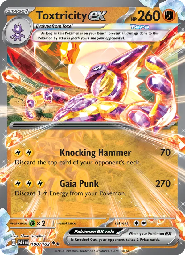 Toxtricity ex, Pokémon card