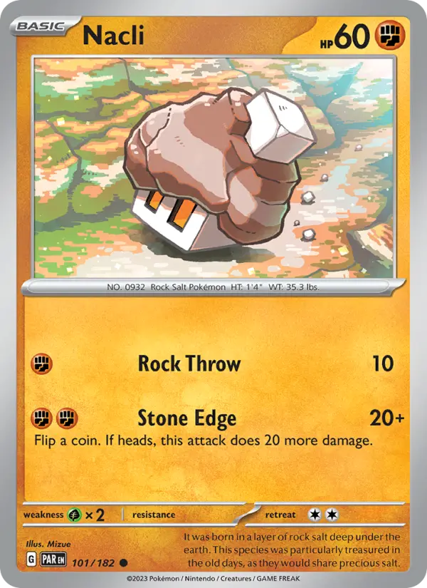 Nacli, Pokémon card
