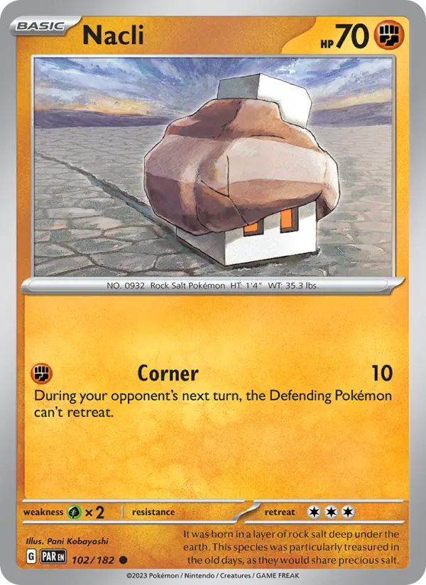 Nacli, Pokémon card