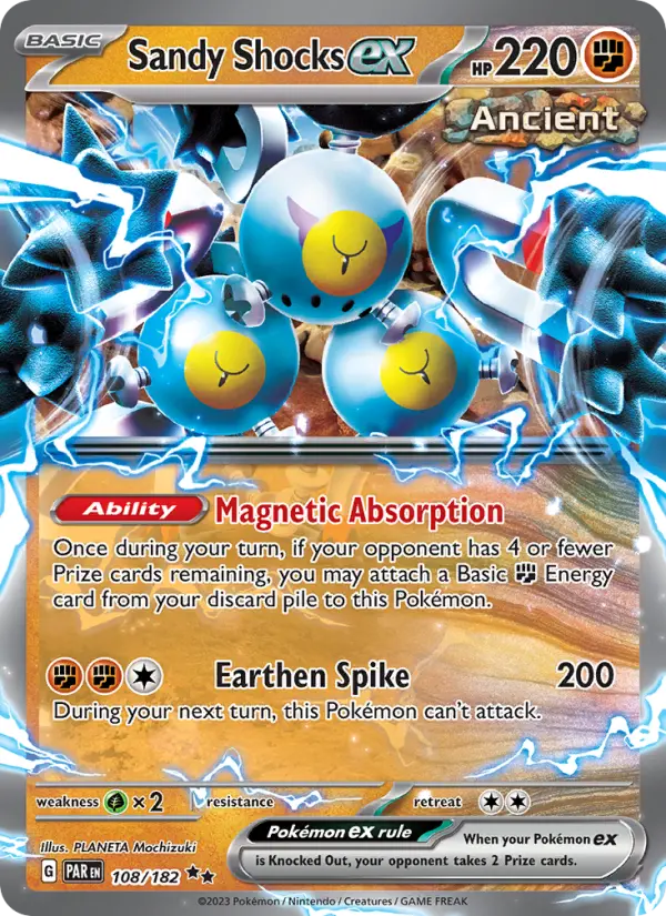 Sandy Shocks ex, Pokémon card