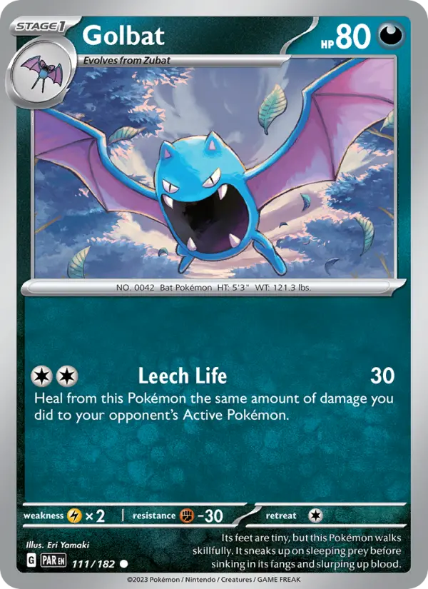Golbat, Pokémon card