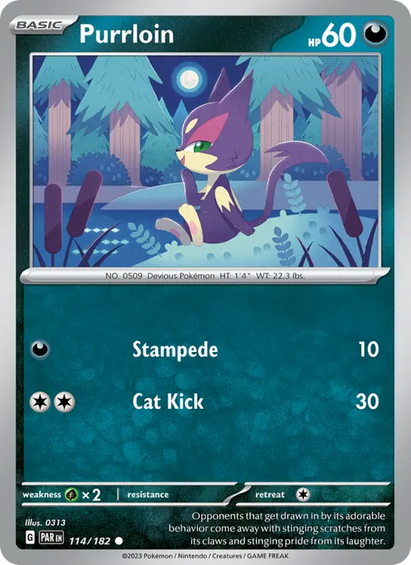 Purrloin, Pokémon card