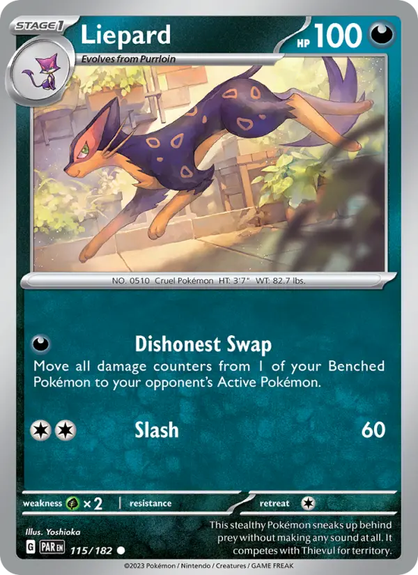 Liepard, Pokémon card