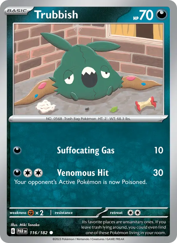 Trubbish, Pokémon card