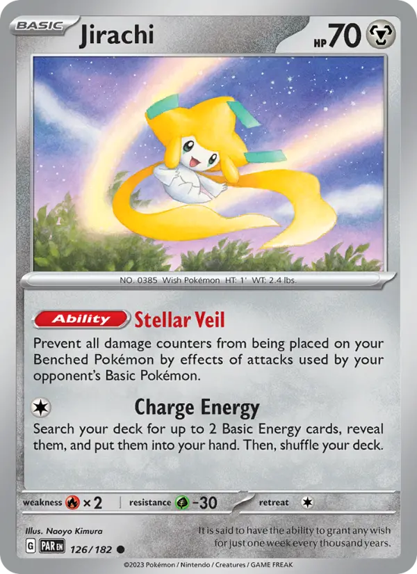 Jirachi, Pokémon card