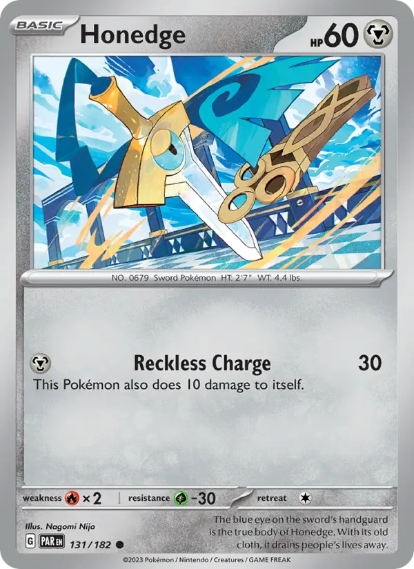 Honedge, Pokémon card