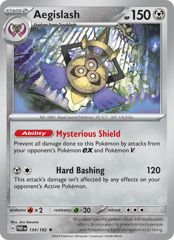 Aegislash, Pokémon card