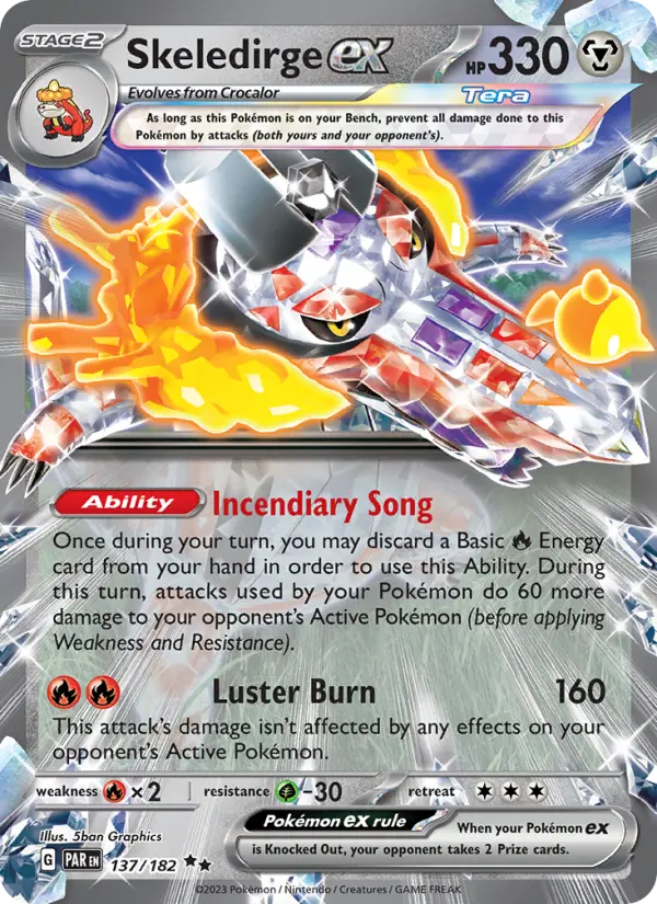 Skeledirge ex, Pokémon card