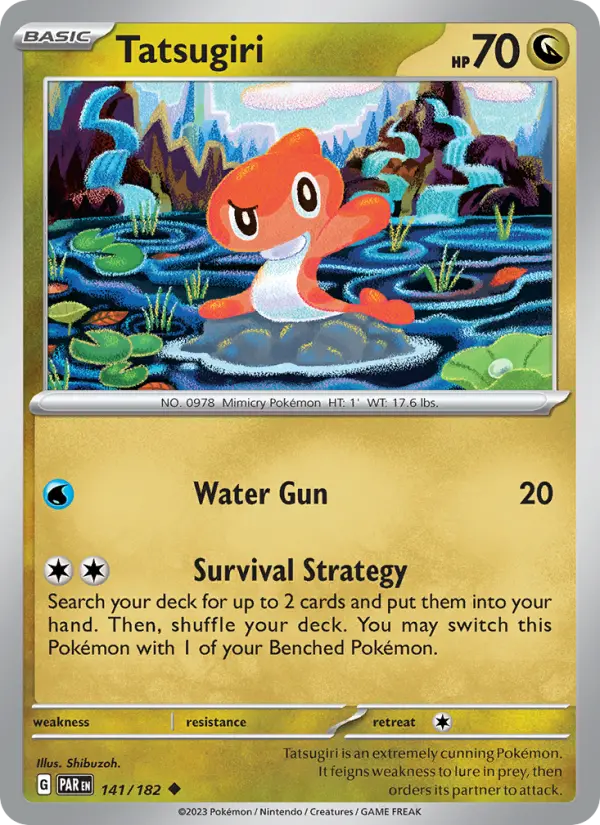 Tatsugiri, Pokémon card