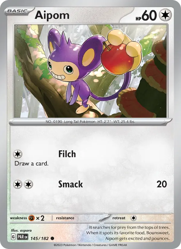 Aipom, Pokémon card