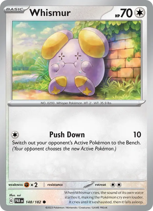 Whismur, Pokémon card
