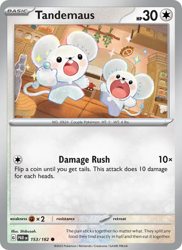 Tandemaus, Pokémon card