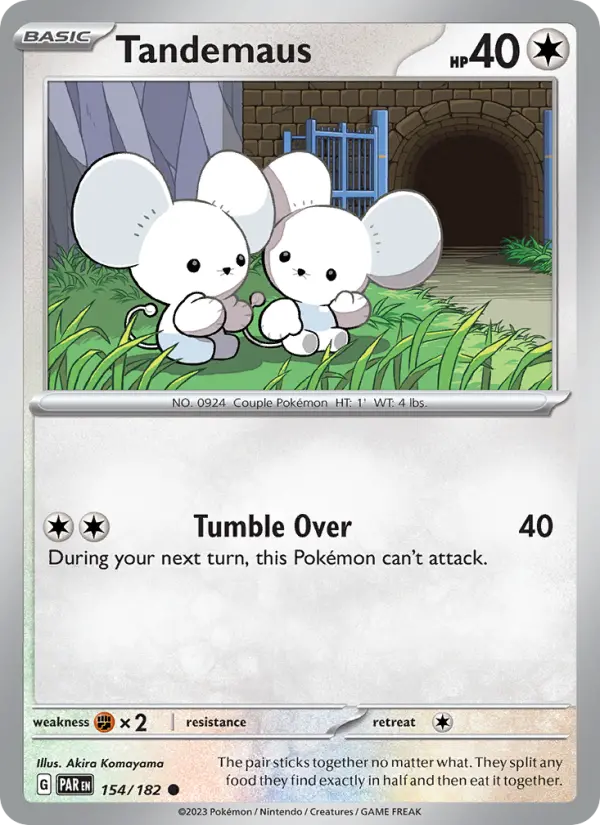 Tandemaus, Pokémon card