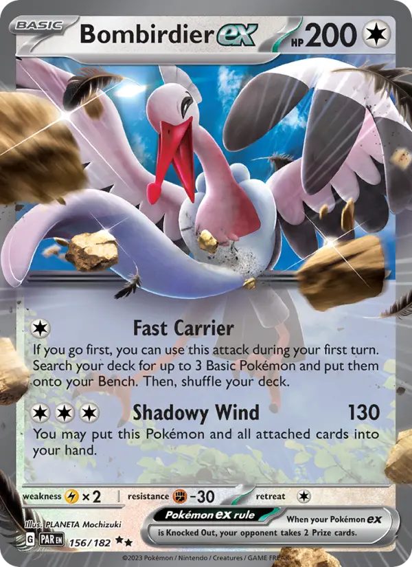 Bombirdier ex, Pokémon card